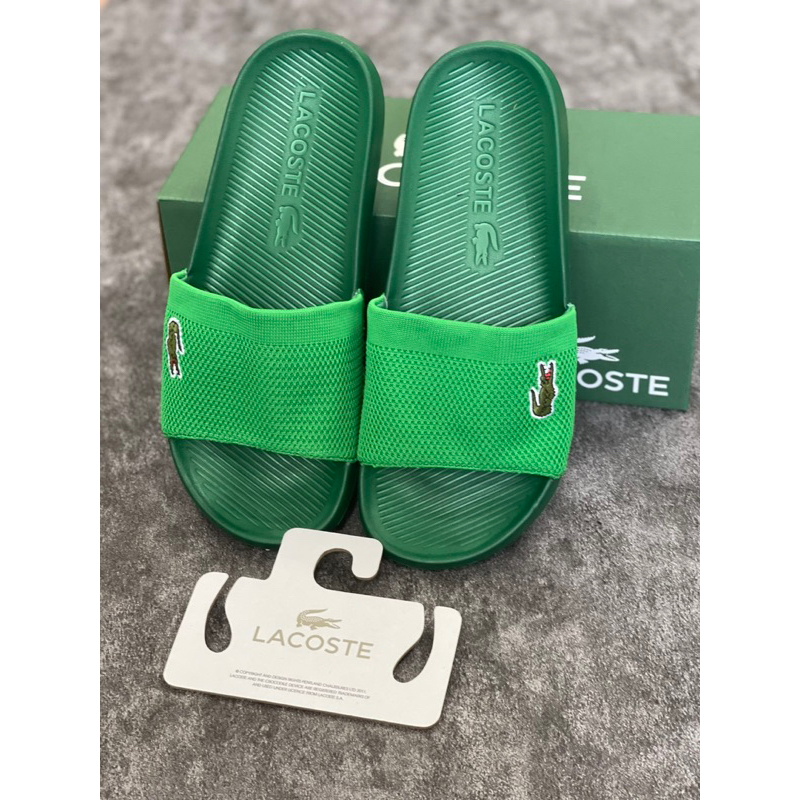 Dép quai ngang lacosteHomme Croco