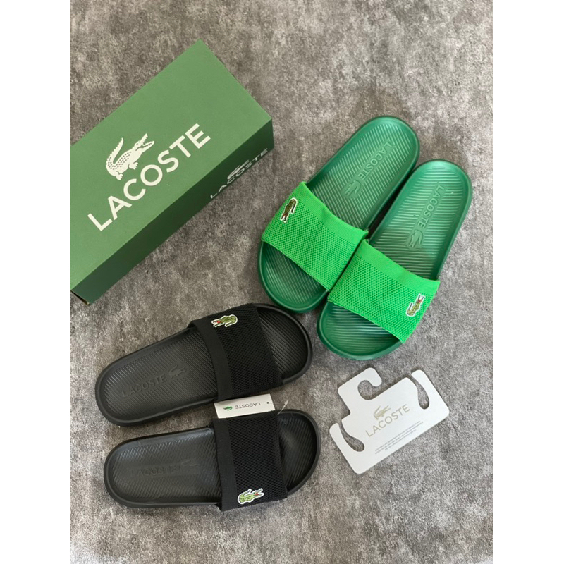 Dép quai ngang lacosteHomme Croco