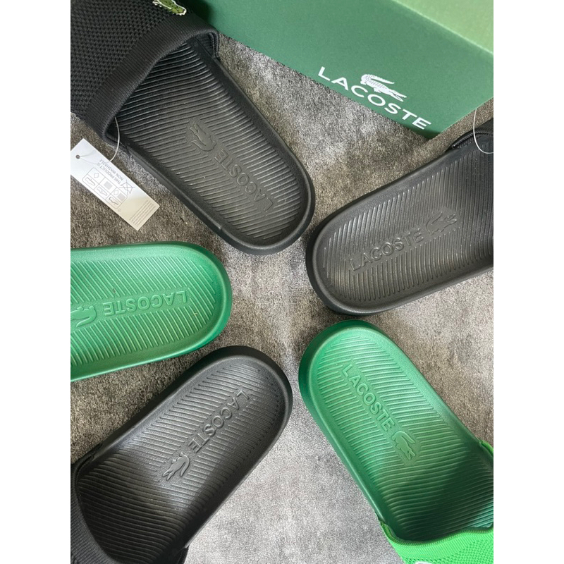 Dép quai ngang lacosteHomme Croco