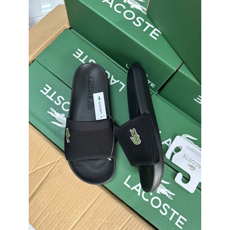 Dép quai ngang lacosteHomme Croco