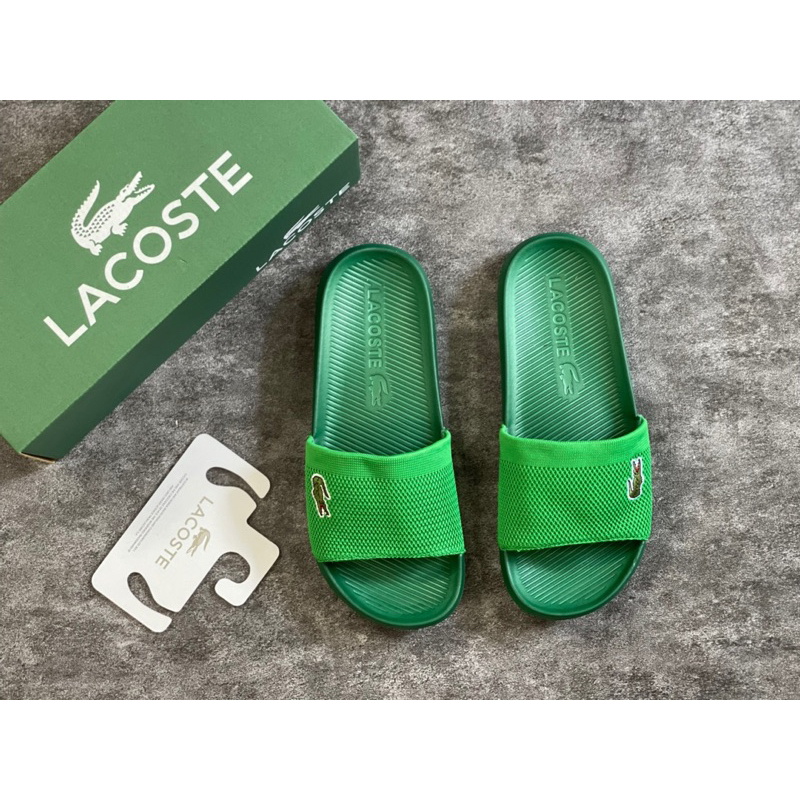 Dép quai ngang lacosteHomme Croco