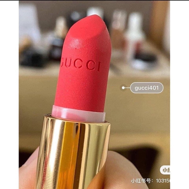 Son Gucci matte Three Wise Girls hồng dâu xinh xẻo ko bị hồng sen hay tim tím