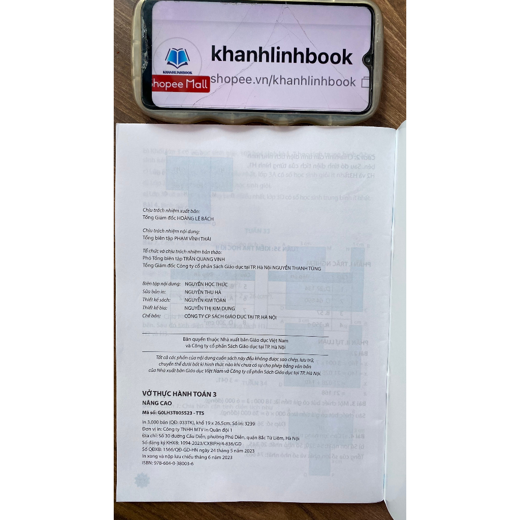 Sách - vở thực hành toán nâng cao 3