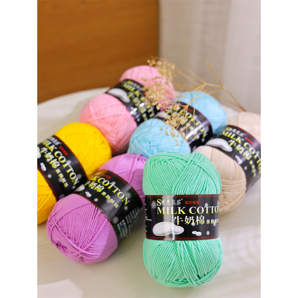 Len milk cotton 125g loại 1