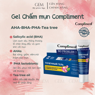 Gel chấm mụn compliment sos no problem aha bha pha