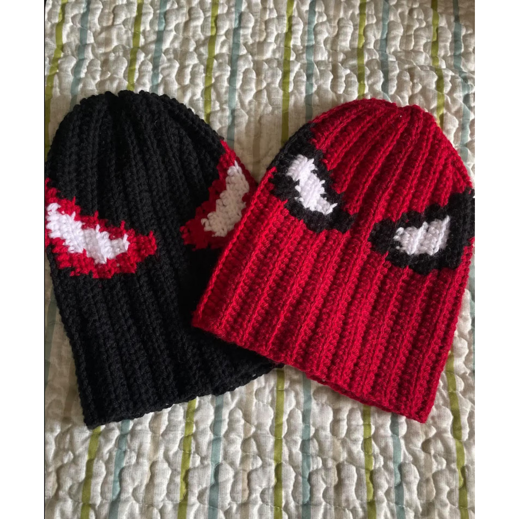 Mũ len Spiderman Beanie - Len handmade
