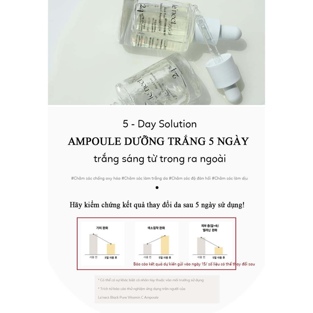 Black Pure Vitamin C 24% Ampoule Lenect - Bebalance