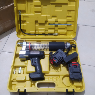 Bơm mỡ điện pin dùng cho mỡ sâu và mỡ nhồi dụng cụ bôi trơn điện bơm 2 pin
