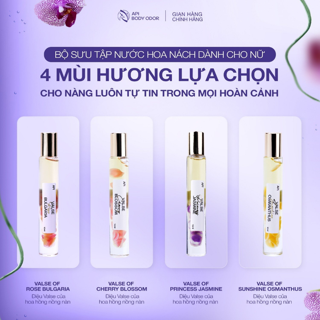 Nước hoa nách APi, hương hoa dành cho nách Valse of Flower APi