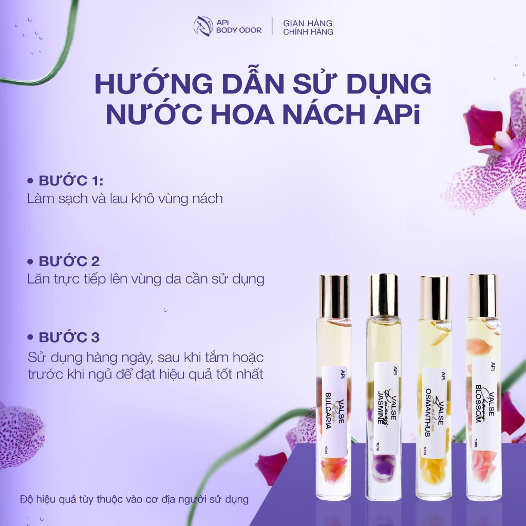 Nước hoa nách APi, hương hoa dành cho nách Valse of Flower APi