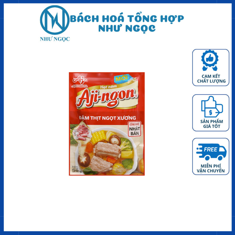 Hạt Nêm Aji-ngon Vị Thịt Heo/ Aji - Ngon Nấm Hương Hạt Sen - Bách hóa tổng hợp Như Ngọc