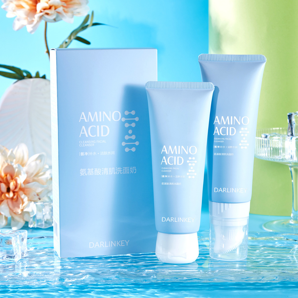 Sữa Rửa Mặt Tạo Bọt Kèm Đầu Massage Silicon Rửa Sạch Sảng Khoái Dưỡng Ẩm Cho Nam Nữ 120ml