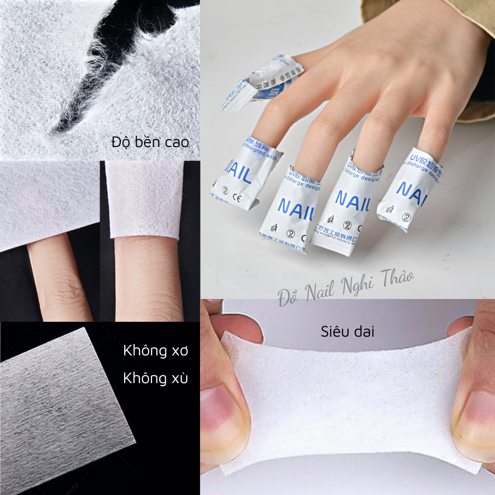 Giấy lau gel nail không xù JELIVA