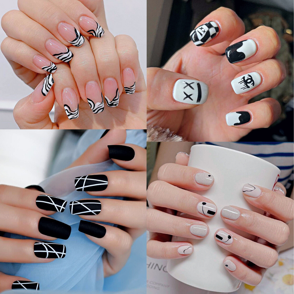 Gel vẽ đen trắng nail siêu đặc JELIVA