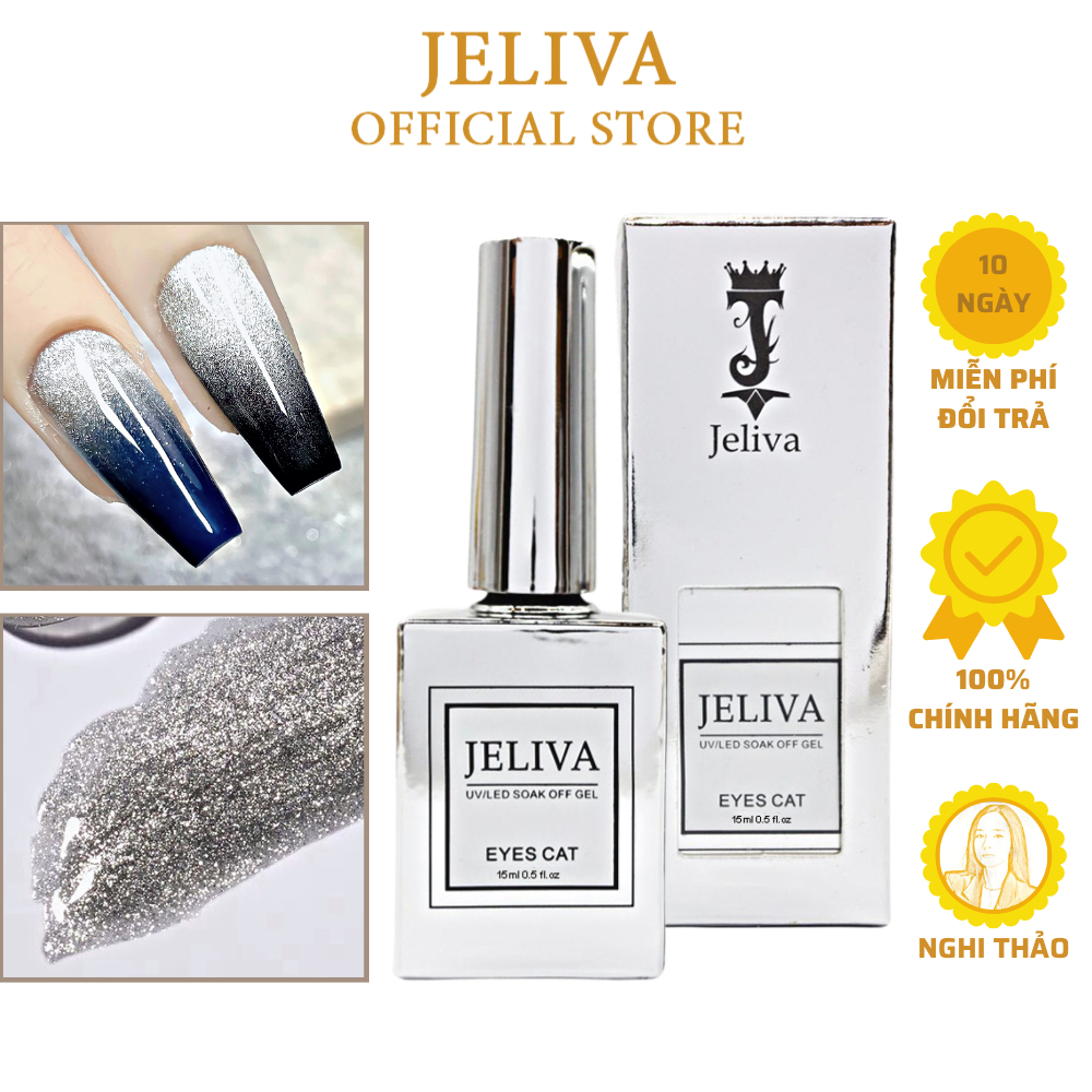 Sơn mắt mèo kim cương bạc JELIVA 15ml