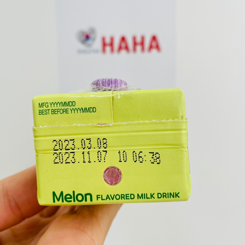 Sữa dưa gang hàn quốc BINGGRAE MELON FLAVORED MILK DRINK UHT 200ml