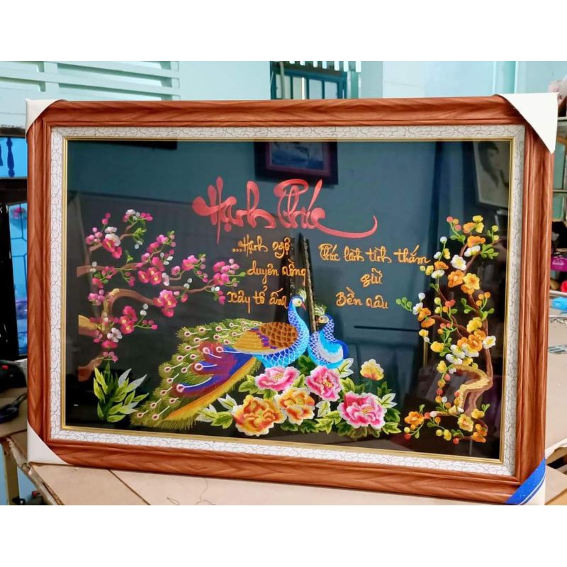 Tranh thêu sẵn chưa khung 80*60