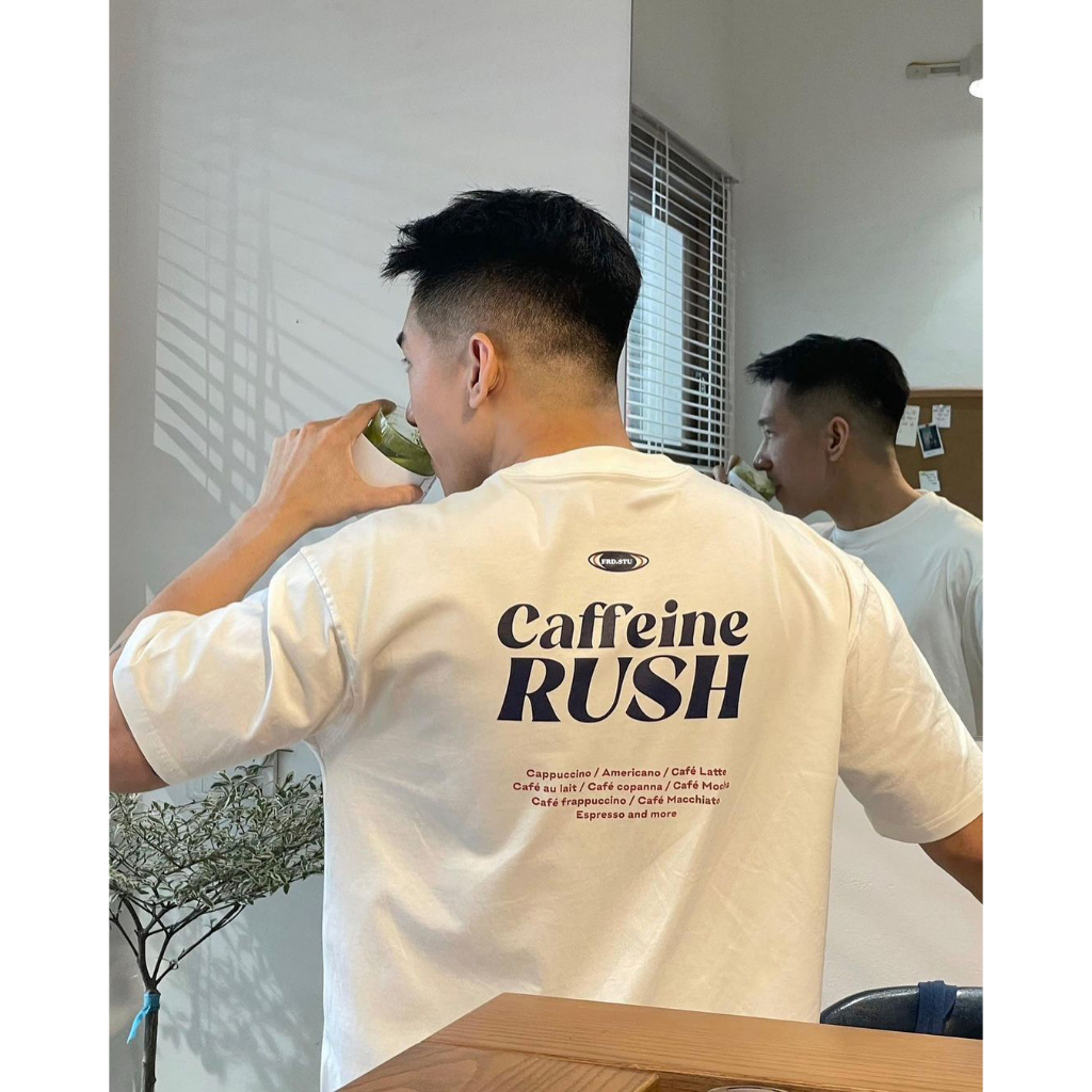 Áo Thun Nam Nữ Caffeine Rush Tee Premium 100% Cotton 250GSM Fredo Menwear