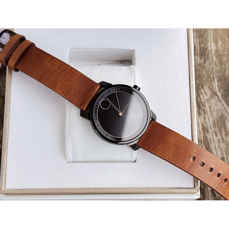 Đồng hồ nam dây da Movado Bold Cognac 3600489