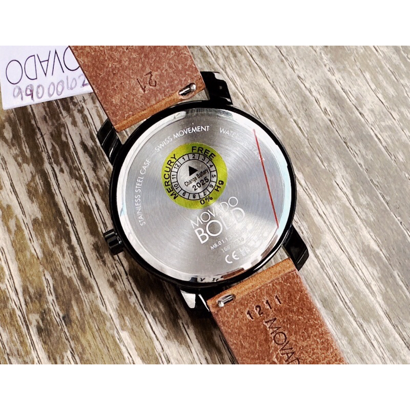 Đồng hồ nam dây da Movado Bold Cognac 3600489