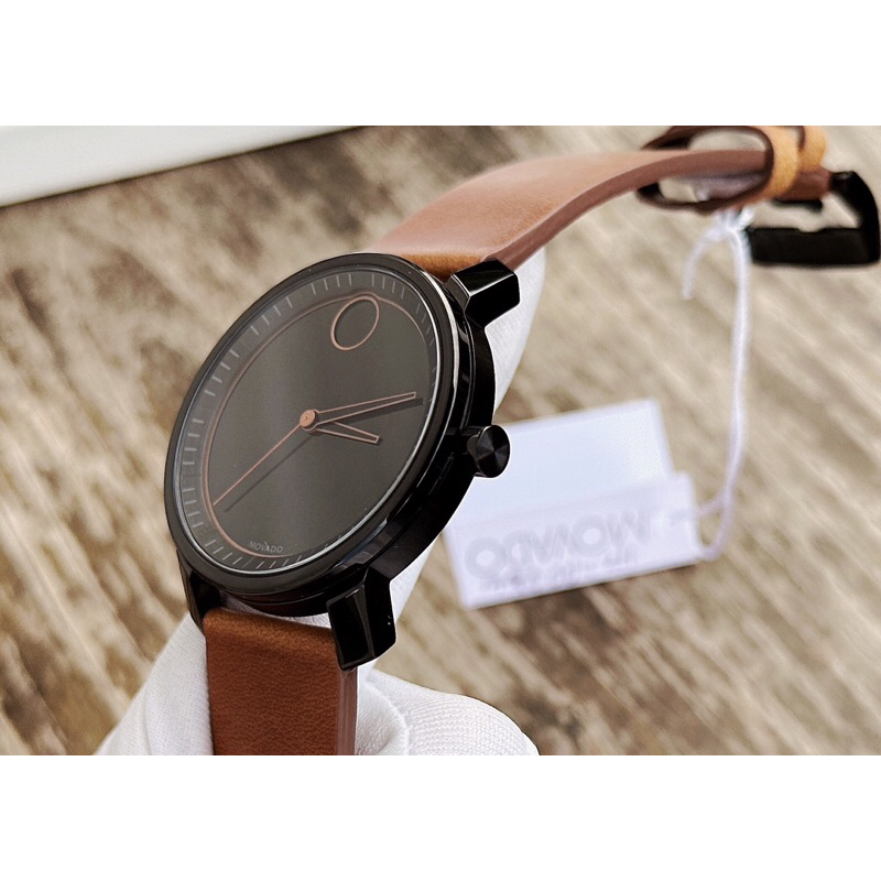 Đồng hồ nam dây da Movado Bold Cognac 3600489