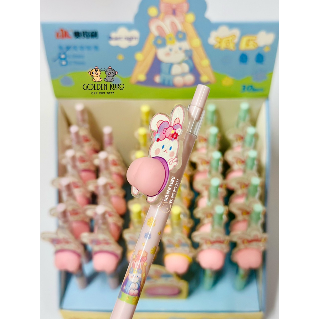Bút Chì Bấm Thỏ Kèm Mông Mochi Cute