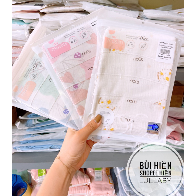 Set khăn xô Nous 5 chiếc cho bé trai bé gái