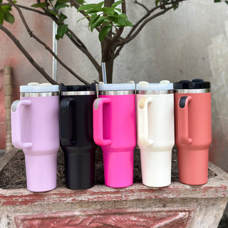 Ly giữ nhiệt tay cầm thái lan 1200ml có ống hút + ticker