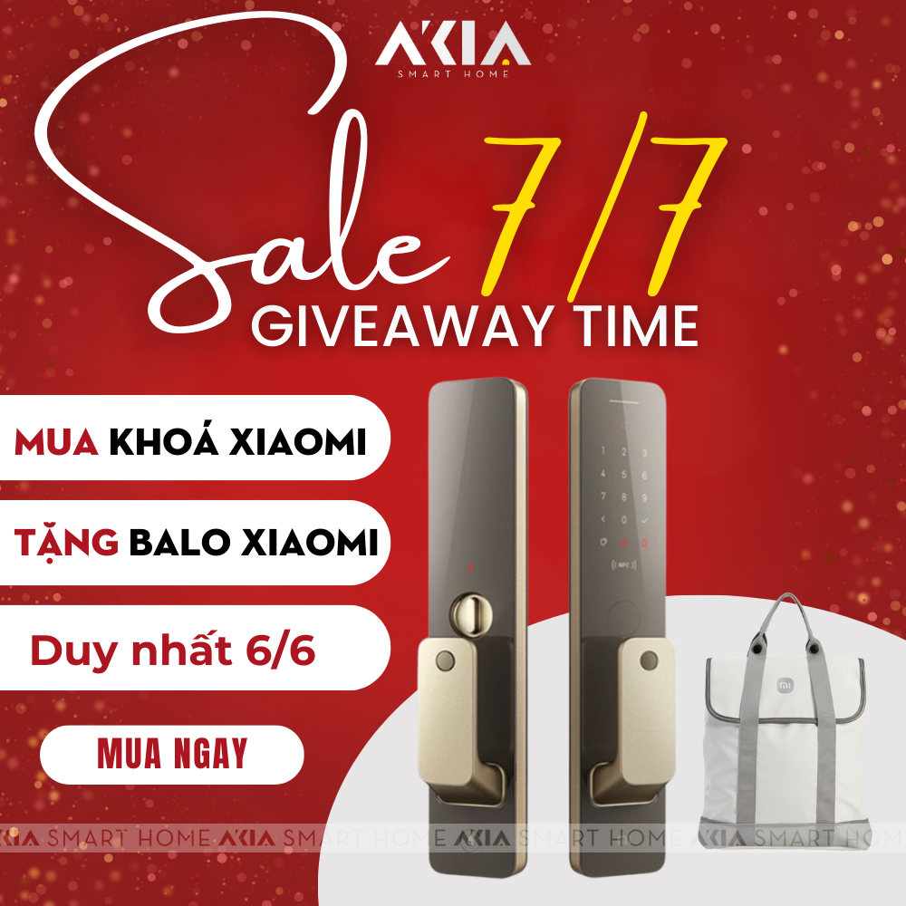Khóa vân tay Xiaomi Smart Door Lock Push and Pull Automatic - Thân khóa tự động, 7 cách mở cửa, kết nối Homekit, Mihome