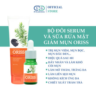 Combo Ngừa Mụn Mờ Thâm Oriss - Sữa Rửa Mặt Ngừa Mụn Oriss 100g + Serum ngăn ngừa mụn Oriss 10ml