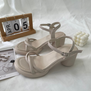 Sandal Cao Gót Đế Trụ Thời Trang Nữ Pong Shoes - FULL BOX - Mã 1568