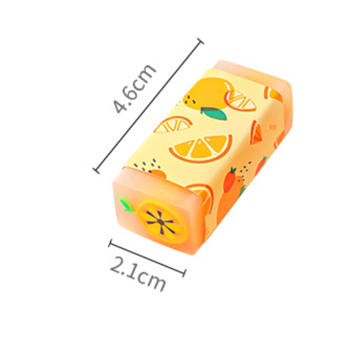 Gôm tẩy bút chì hình trái cây, cục tẩy xóa viết chì hình hoa quả thiết kế độc đáo mới lạ, bắt mắt, hương thơm nhẹ nhàng