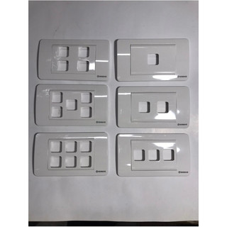Mặt công tắc sino 1,2,3,4,5,6 lỗ s18a