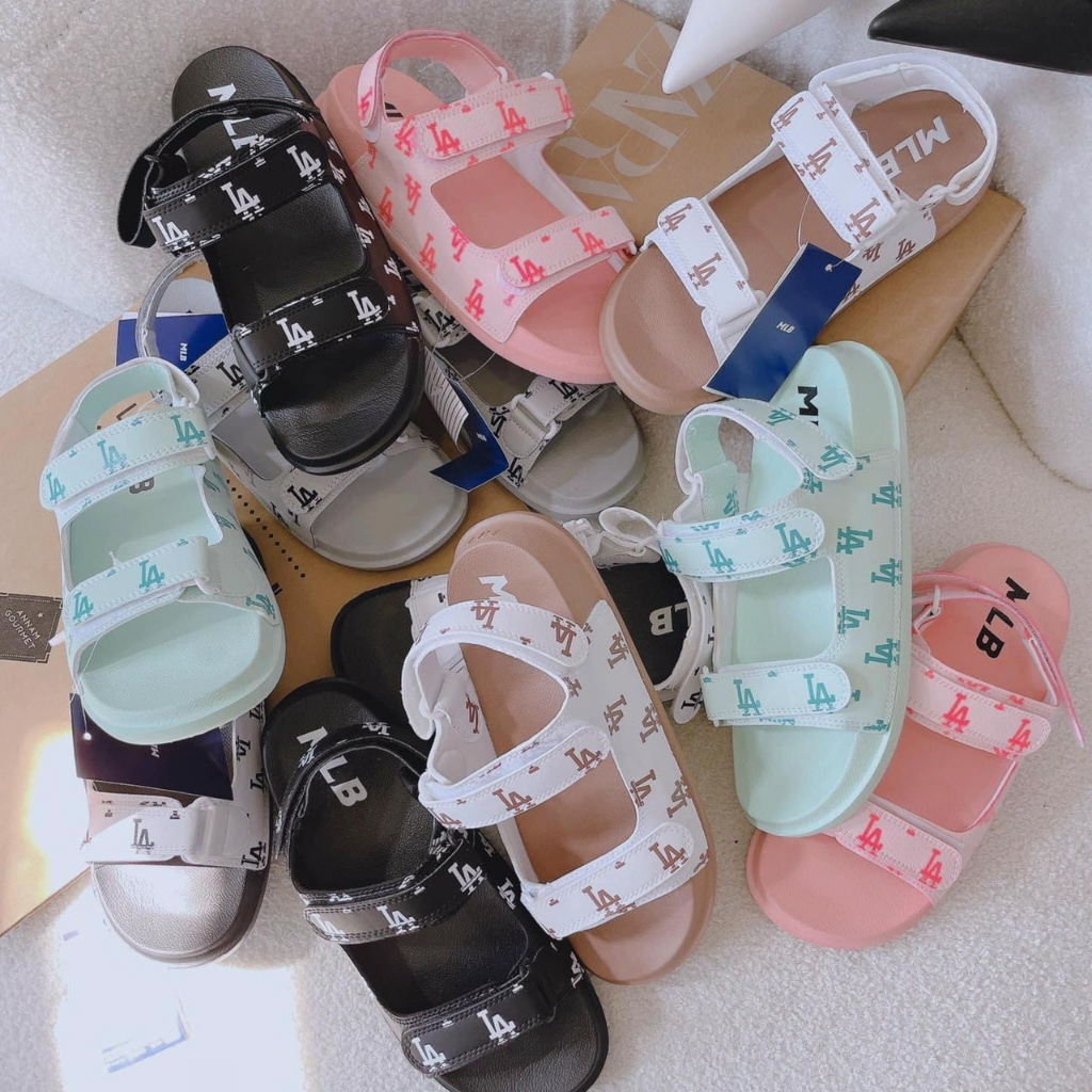 Giày xăng đan nữ NY, sandal hai quai phối màu siêu xinh hàng fullbox cao cấp chuẩn Au đế êm cao 3cm