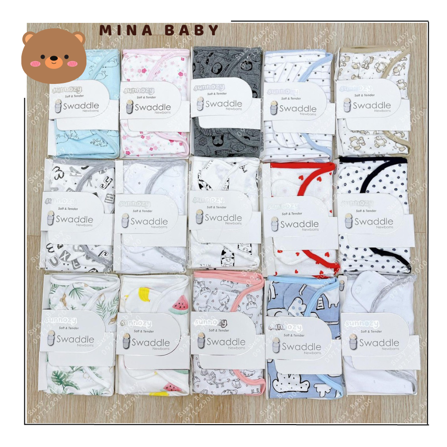Ủ kén sơ sinh cotton sonozy cho bé