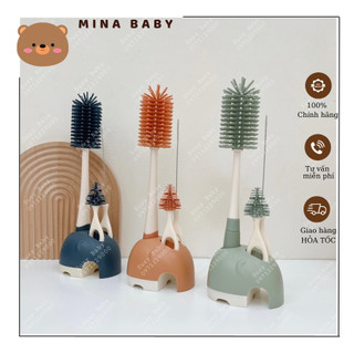Cọ bình sữa silicone 4 chi tiết