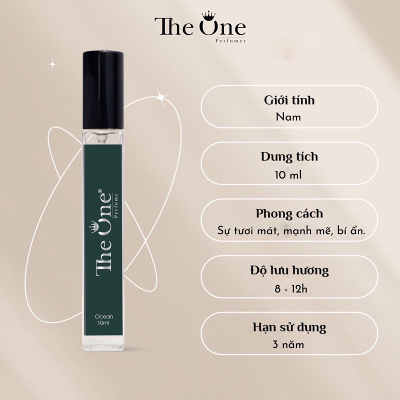 Nước Hoa The One - Ocean chai 10ml dạng xịt