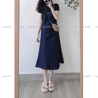 She9999 d262 - đầm yếm jean