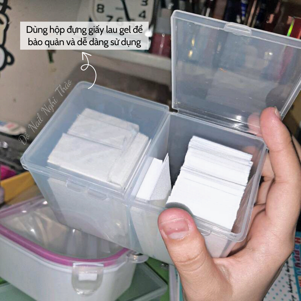 Giấy lau gel nail không xù NGHI THẢO