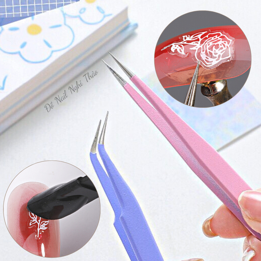 Nhíp gắp đá nail NGHI THẢO