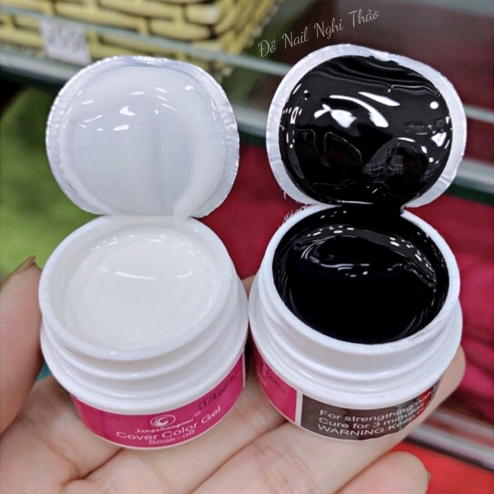 Gel vẽ nail trắng đen siêu đặc NGHI THẢO