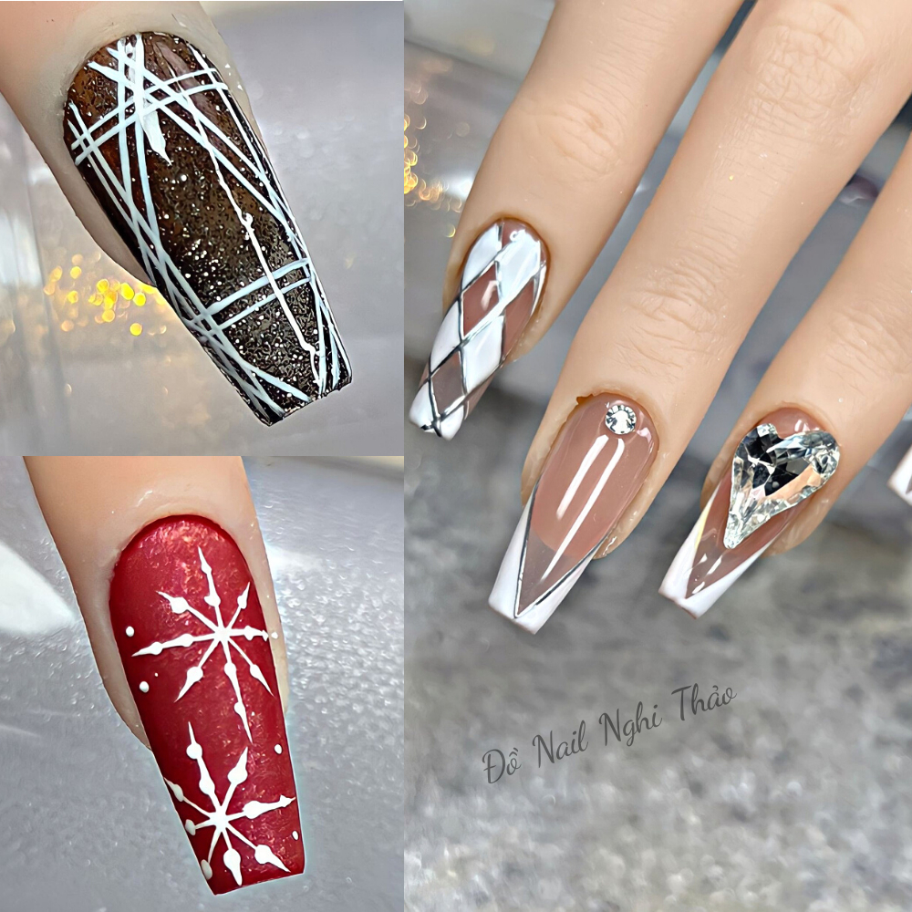 Gel vẽ nail trắng đen siêu đặc NGHI THẢO