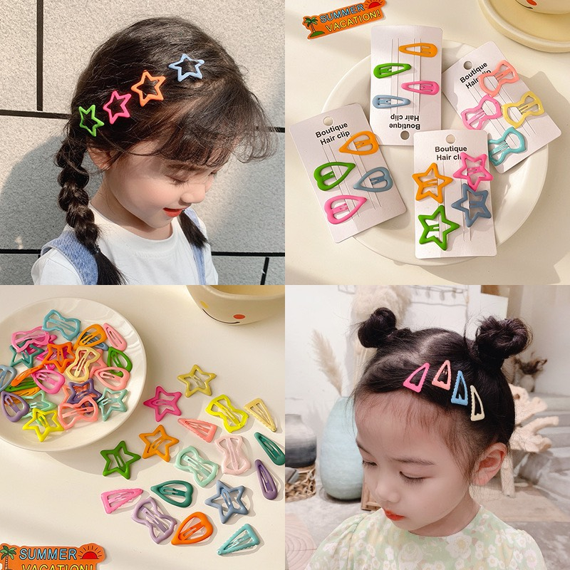 Bảng 10 Kẹp Tóc Màu Sắc Kẹo Ngọt Dễ Thương Cho Bé Gái MyBaby