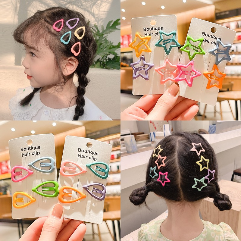 Bảng 10 Kẹp Tóc Màu Sắc Kẹo Ngọt Dễ Thương Cho Bé Gái MyBaby
