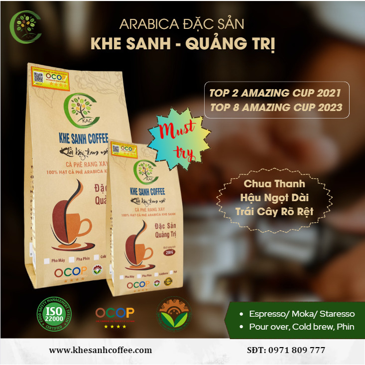 Cà phê đặc sản Arabica Khe Sanh (KAC) - Amazing Cup 2023