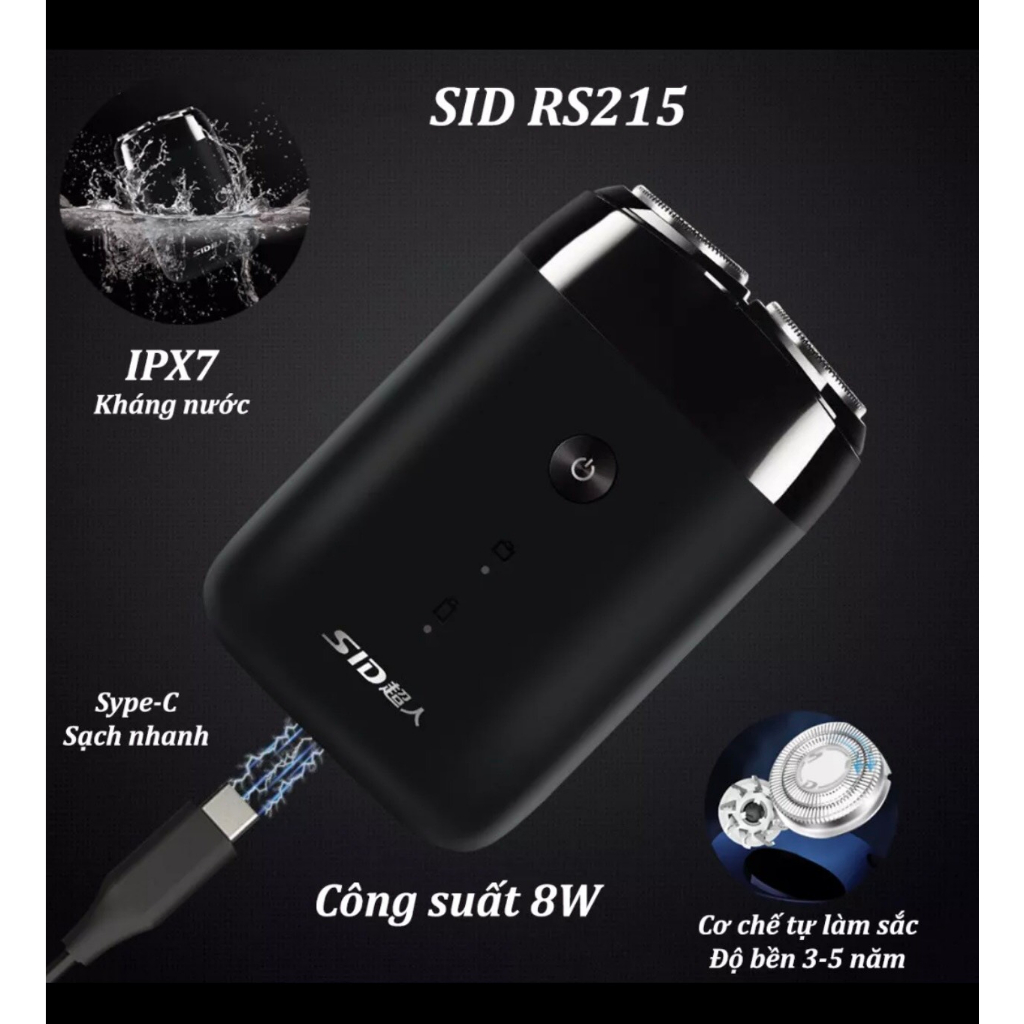Máy cạo râu mini Sid Rs210, Rs215 , Rs 275 công nghệ tiên tiến hàng đâu của năm 2023