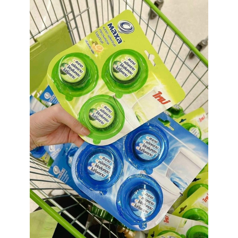 Viên thả bồn cầu Maxa Thái Lan set 3viên ,làm sạch, khử mùi tốt