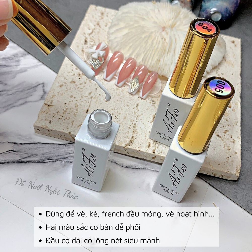 Sơn gel cọ nét nail NGHI THẢO , gel vẽ nét 12ml