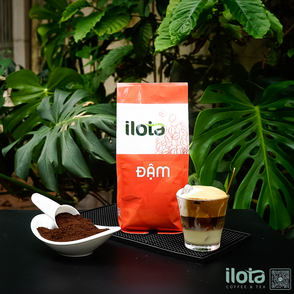 Cà phê nguyên chất ĐẬM ILOTA 3 rang mộc pha phin