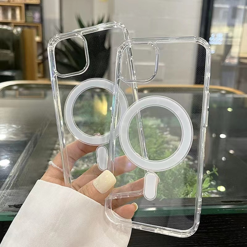 Vỏ điện thoại từ tính bật lên Kết cấu tốt Chống rơi Tinh tế Vỏ iphone trong suốt 11/12/13/14/X/pro/promax... phone case